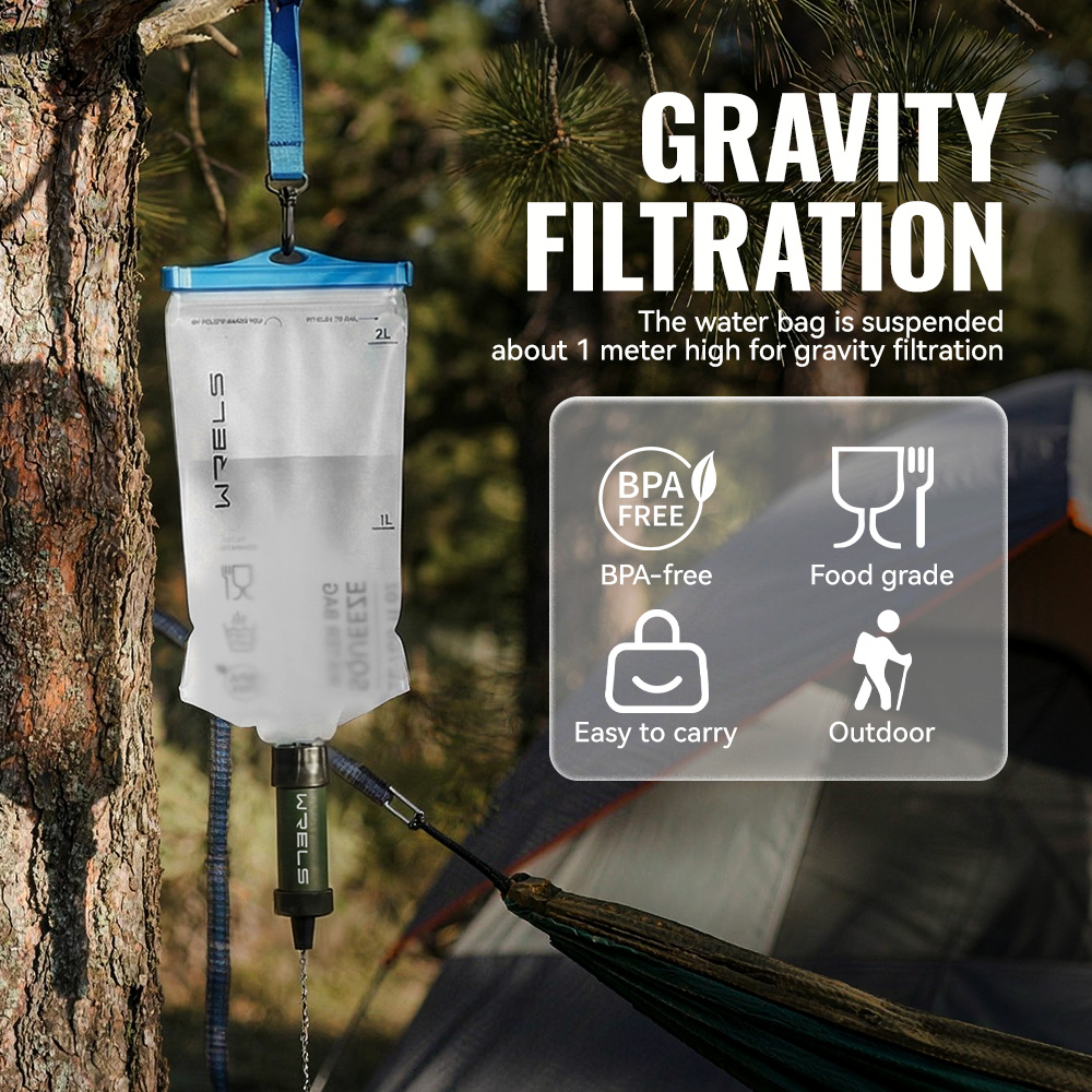 WRELS Outdoor Waterzuiveraar H - Outdoor Camping Water Filter recensie en prijs