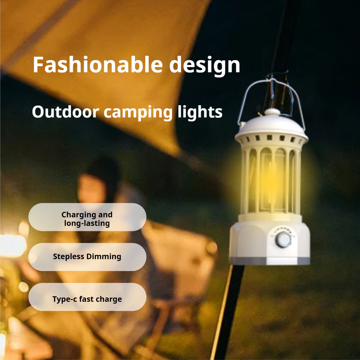 Generieke retro outdoor campin - Camping Lantern recensie en prijs