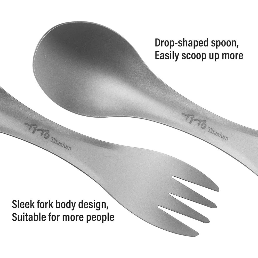 Titanium Spork 2-in-1 Lepel Ul - Outdoor Camping Cooking Equipment recensie en prijs
