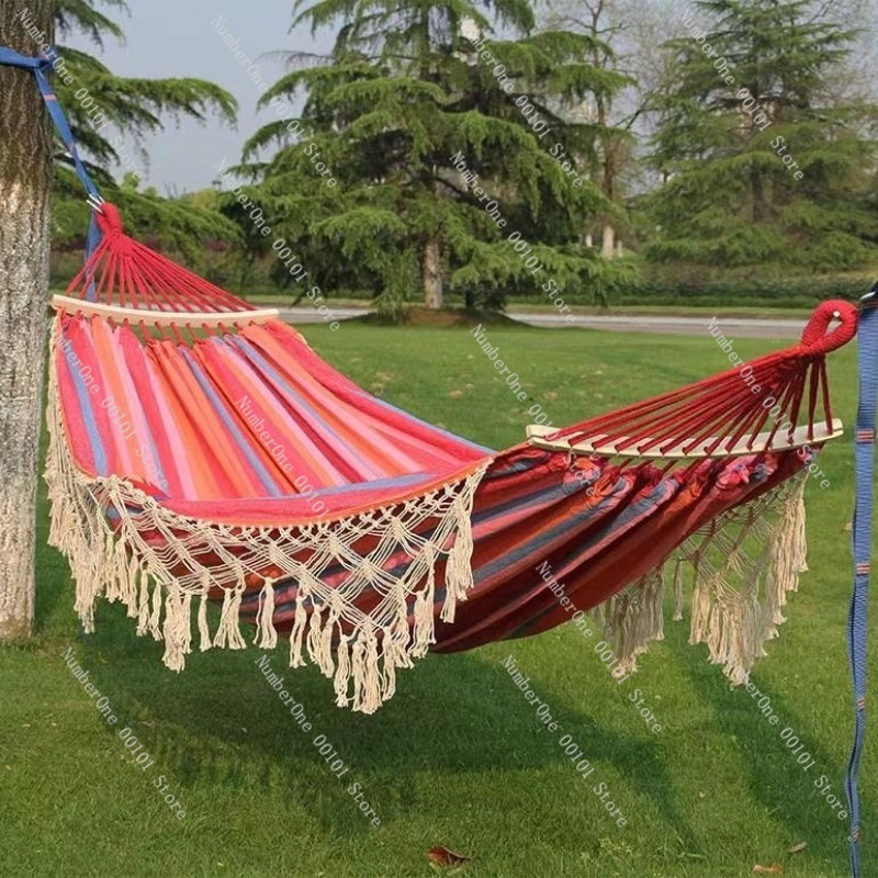 Canvas dubbele hangmat met kwa - Outdoor Camping Hammock recensie en prijs