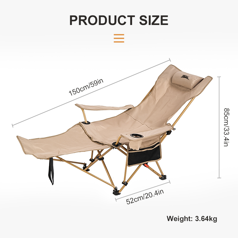 BRS 2-in-1 verstelbare camping - Outdoor Camping Recliner recensie en prijs