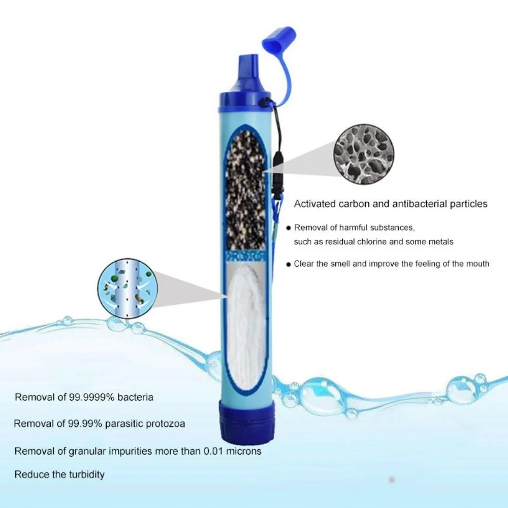 Draagbare waterzuiveraar voor  - Outdoor Camping Water Filter recensie en prijs