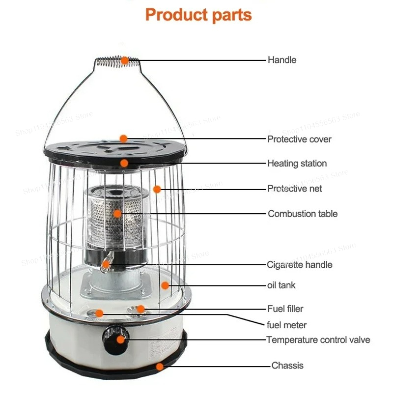 Draagbare verwarming IJsvissen - Outdoor Camping Heater recensie en prijs