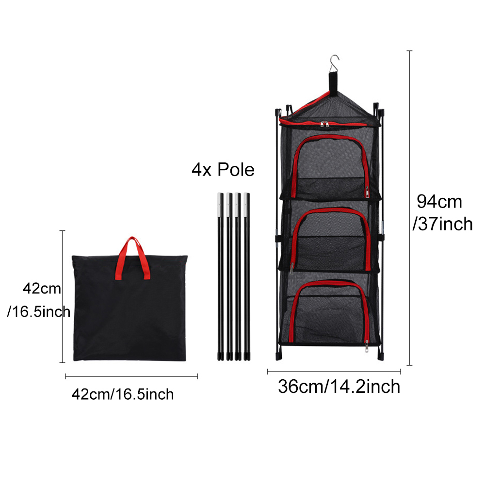 Camping Opslag Droognet 3 Lage - Outdoor Camping Cooking Equipment recensie en prijs