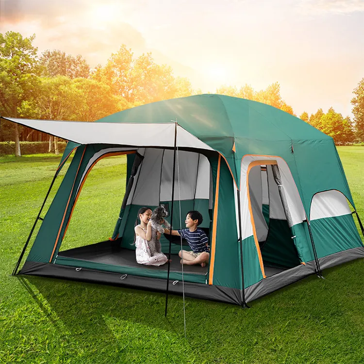 Buitentent met twee slaapkamer - Outdoor Camping Tent Waterproof recensie en prijs