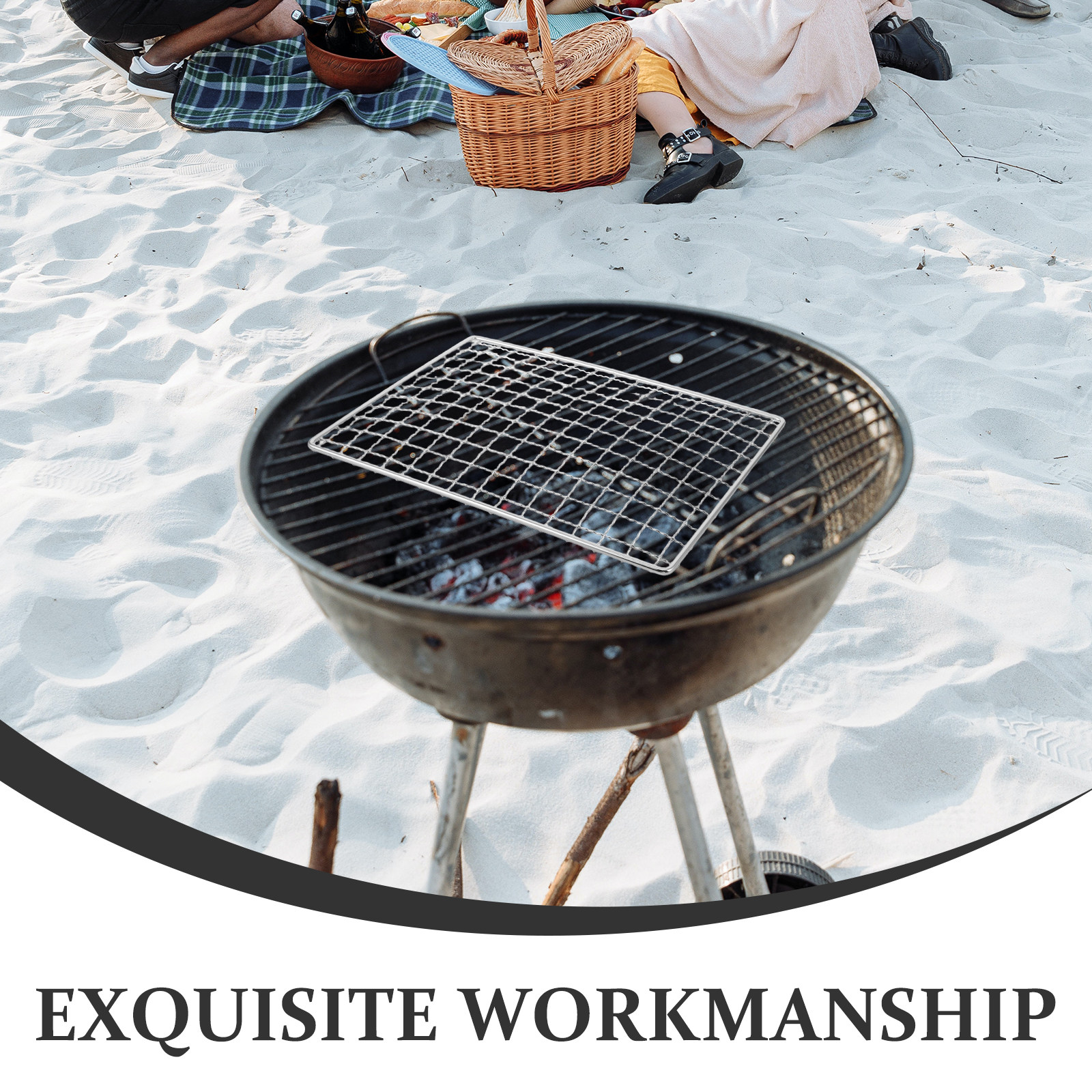 Roestvrijstalen grillmat, anti - Outdoor Camping Bbq recensie en prijs
