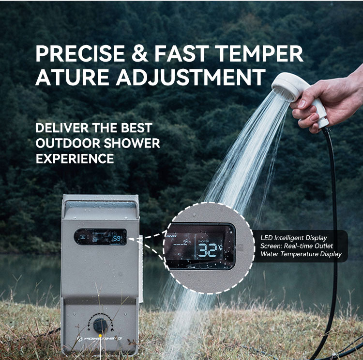 Buitenwaterverwarmer LPG Campi - Outdoor Camping Hot Water Shower recensie en prijs