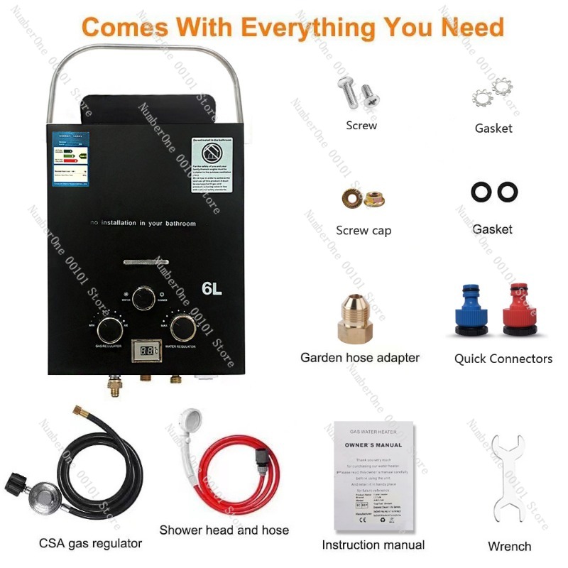 Propaan LPG Gas Tankless Boile - Outdoor Camping Hot Water Shower recensie en prijs