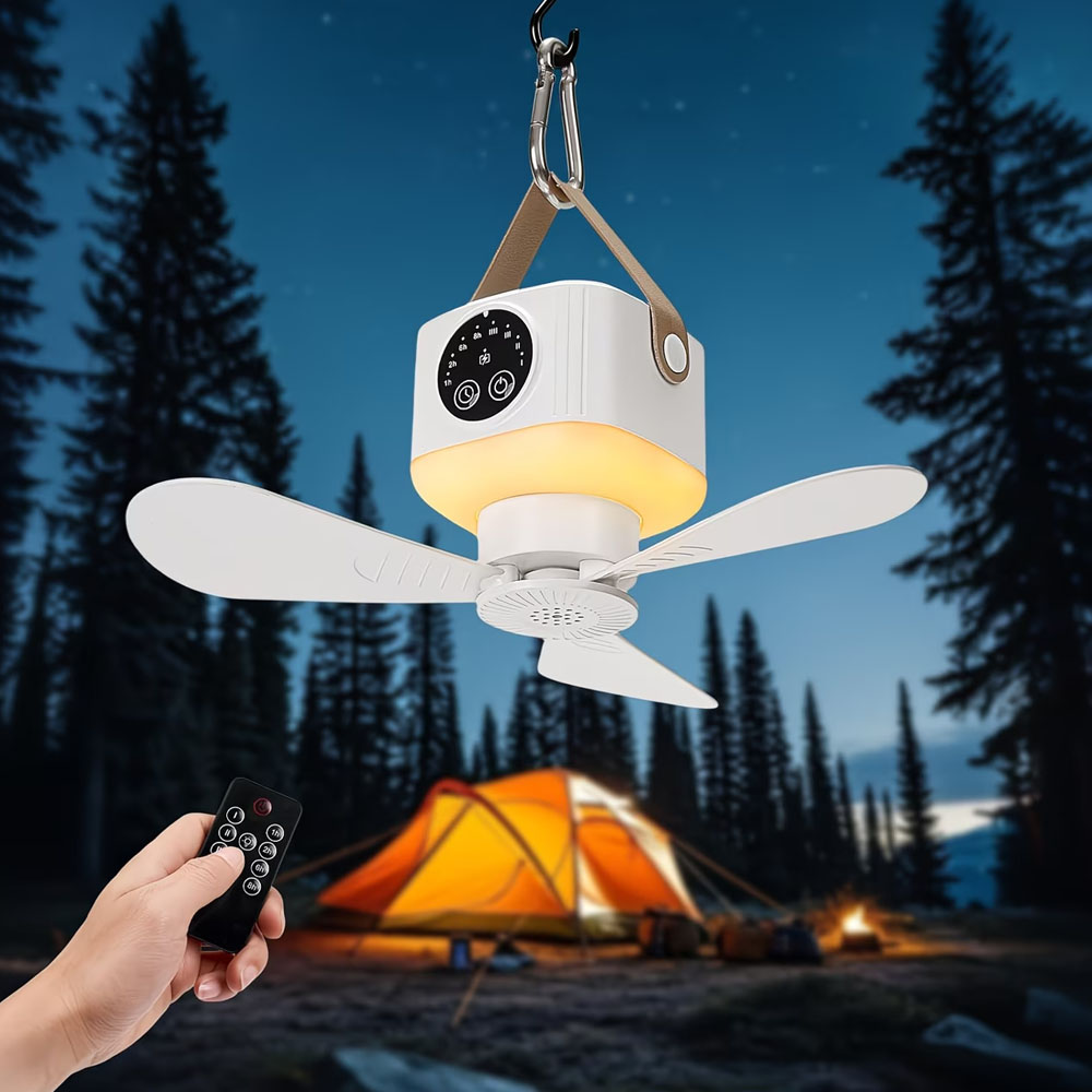 Draagbare plafondventilator me - Outdoor Camping House recensie en prijs