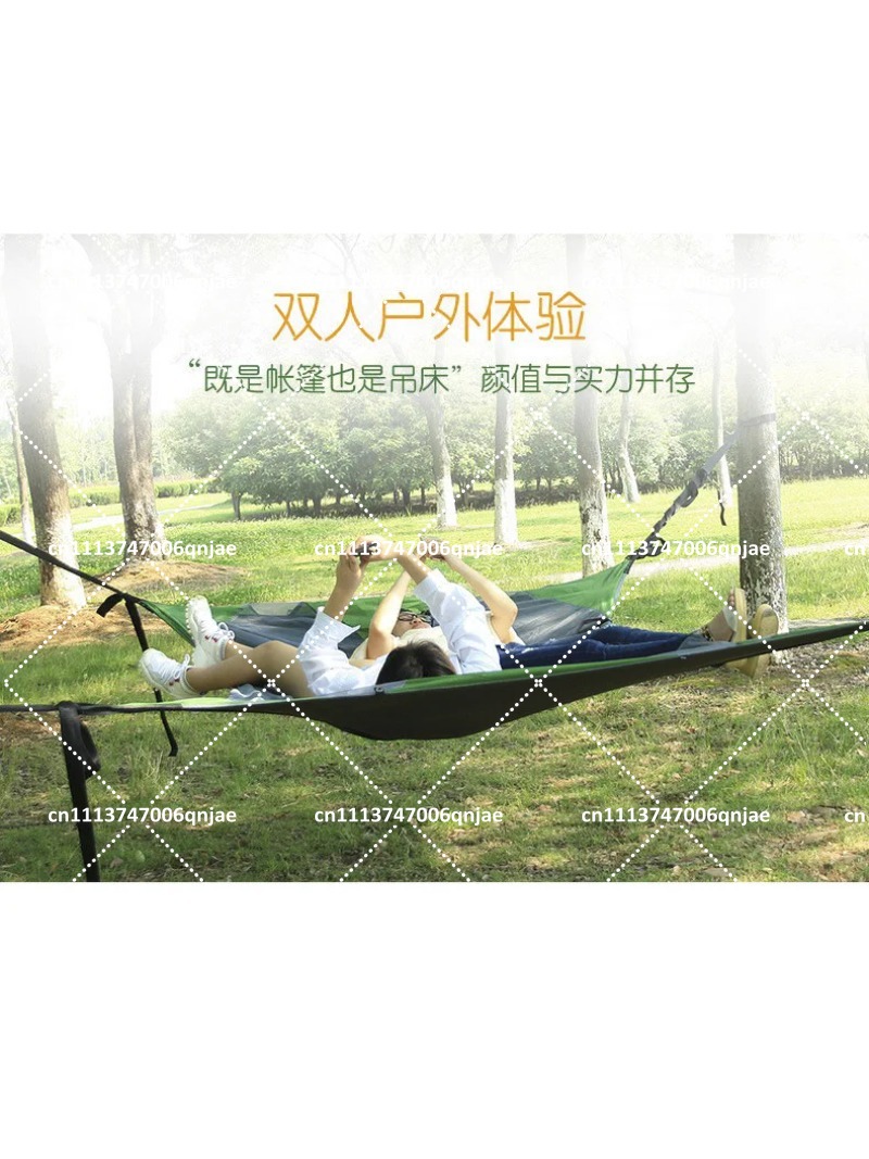Groene draagbare campingboomne - Outdoor Camping Hammock recensie en prijs