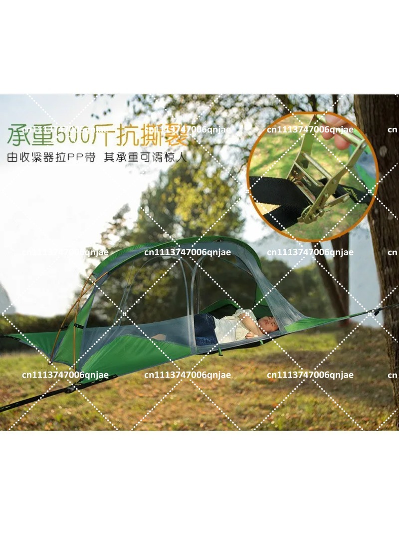 Groene draagbare campingboomne - Outdoor Camping Hammock recensie en prijs
