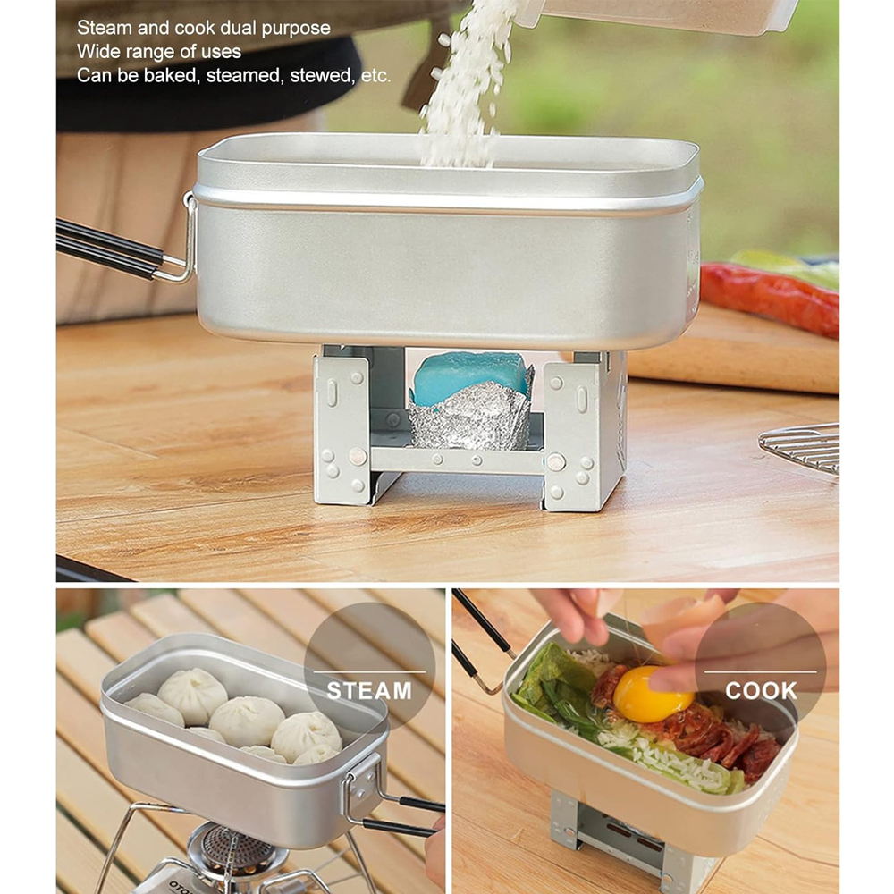 Opvouwbare Bento Box-handgreep - Outdoor Camping Cooking Equipment recensie en prijs