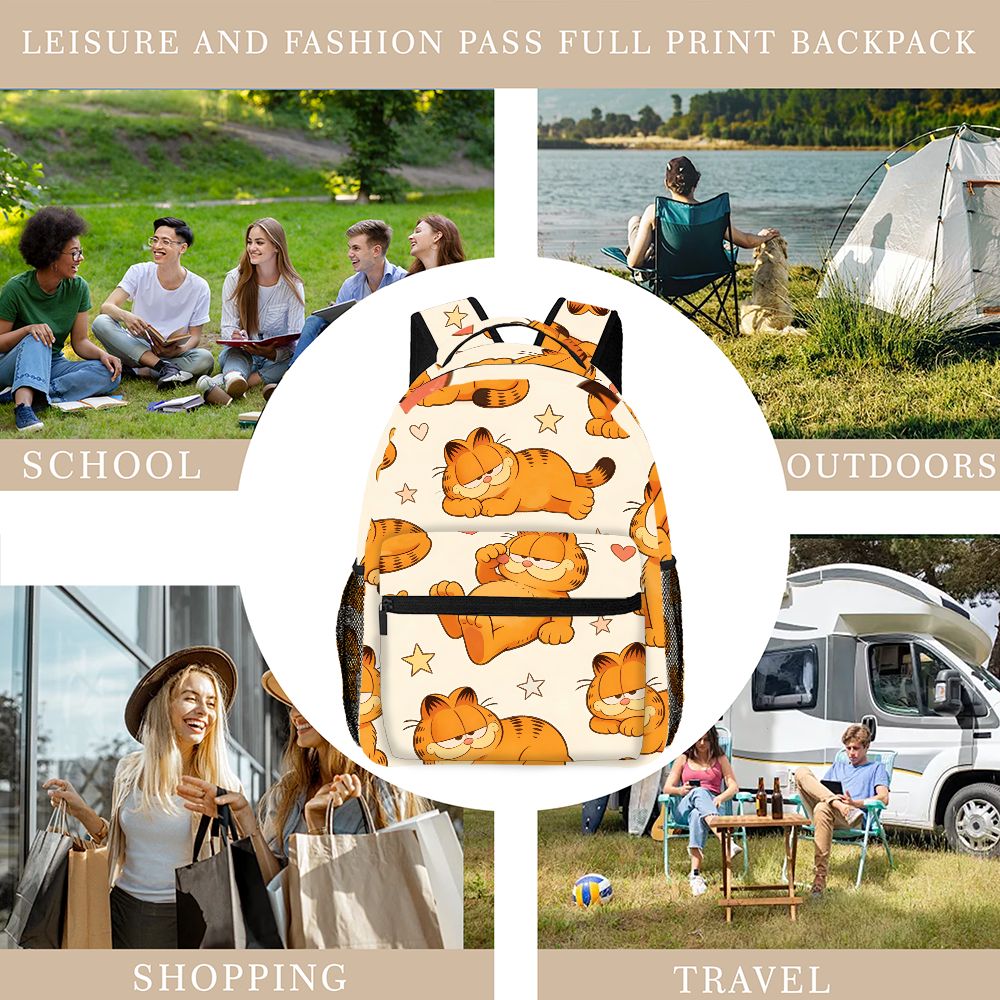 Grappige luie Garfield-rugzak  - Outdoor Camping Bag recensie en prijs