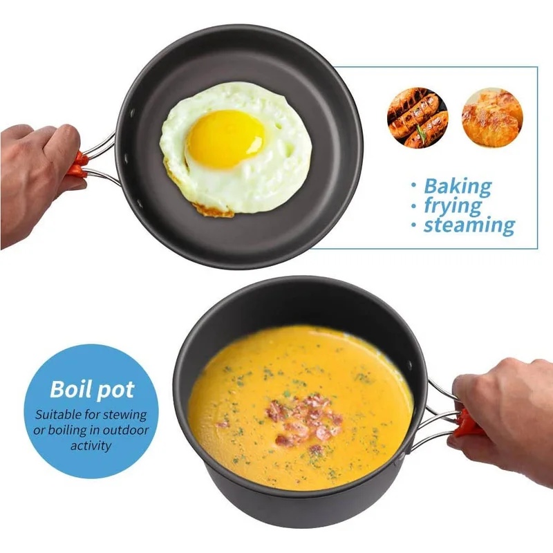 Campingkookset Campingkookgere - Outdoor Camping Cooking Equipment recensie en prijs