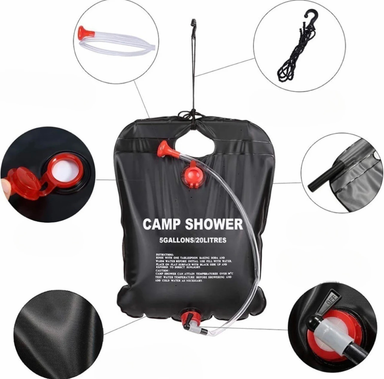 20/40L Camping Opvouwbare Zonn - Outdoor Camping Hot Water Shower recensie en prijs