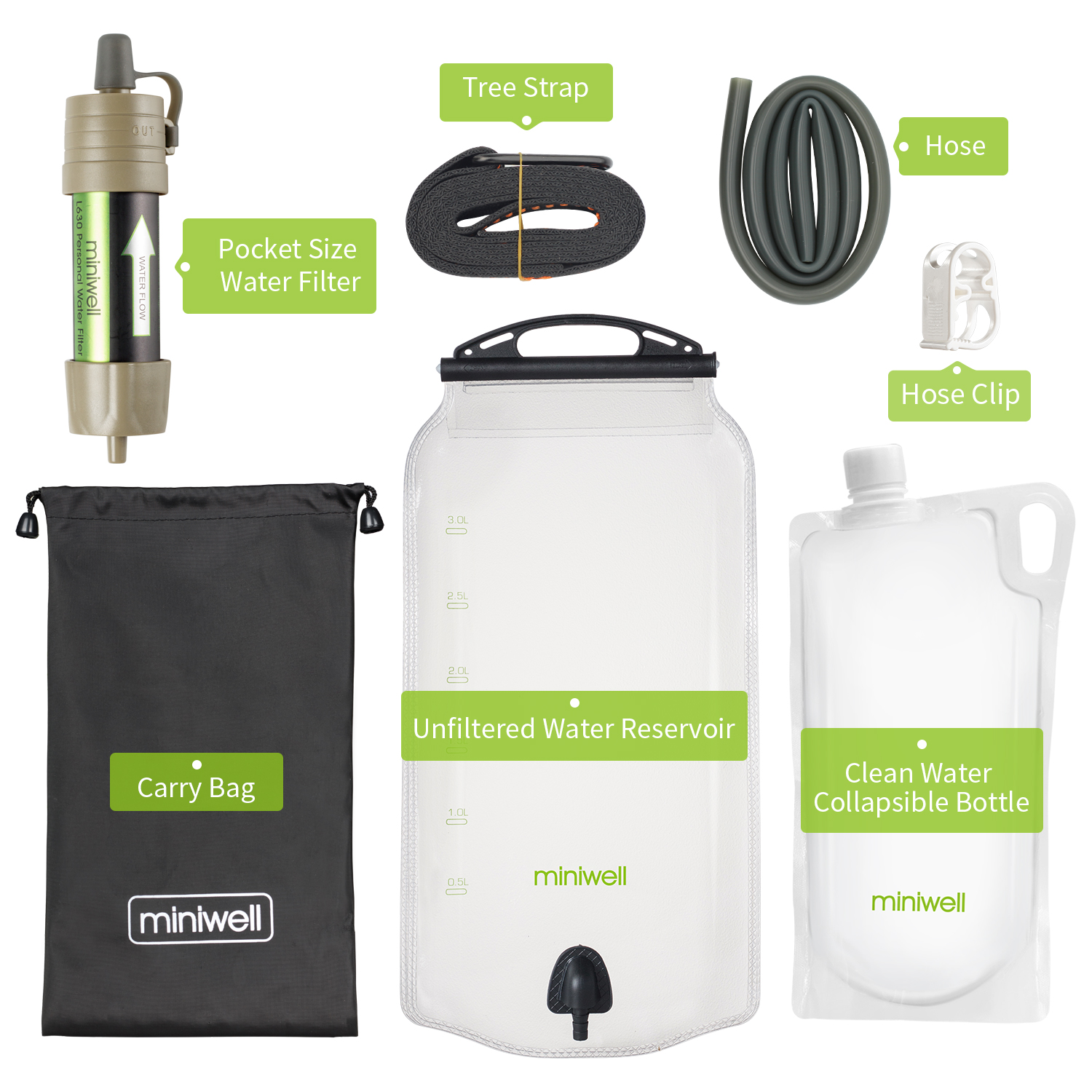Miniwell Outdoor Draagbare Zwa - Outdoor Camping Water Filter recensie en prijs